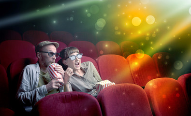 Couple watching something miraculous