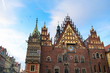 Fototapeta na wymiar City Hall of Wroclaw, Poland