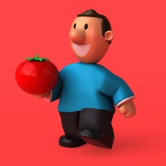 Cartoon character - 3D Illustration