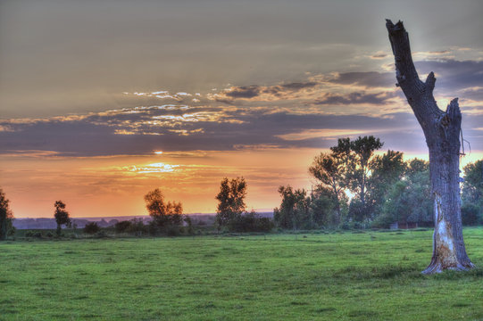 Trebur,Sonnenuntergang 