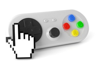 Gamepad with cursor