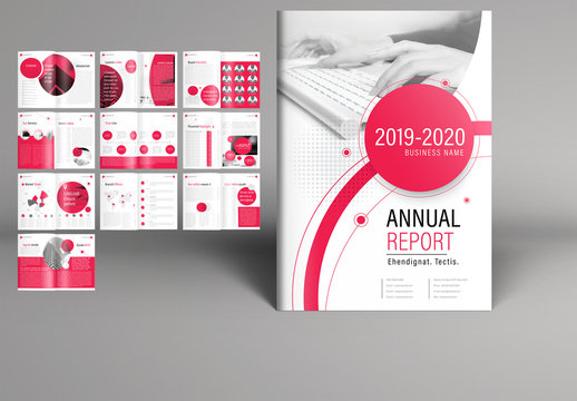 Red and White Annual Report Layout 1