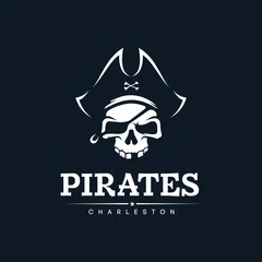Photo sur Plexiglas Pour lui Pirates d& 39 emblème professionnel moderne pour l& 39 équipe de football américain