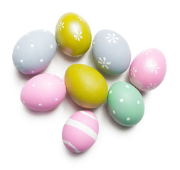 easter background. isolated on white