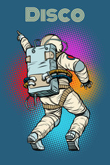 astronaut dancing disco