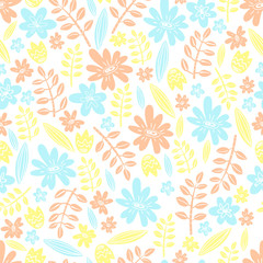 Seamless vector pattern. Scrapbooking, background, wrapping pape