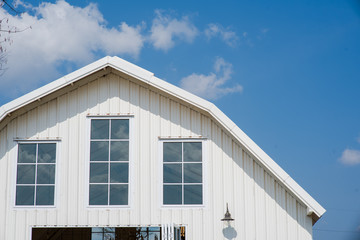 beautiful roof with blue sky