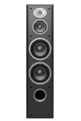 multi-band large sound column with a gray color with several speakers