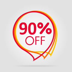 Special offer sale isolated price