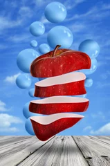 Psychedelischer Apfel. Surreales Konzept © PumpedVisuals