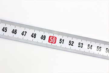 An concept Image of a tape measure - with copy space