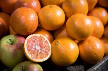 Fresh citrus orange fruits