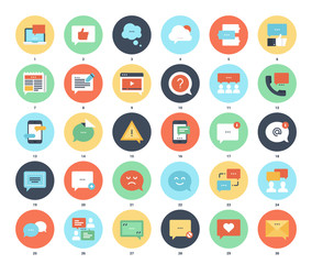 Message Bubbles Icons