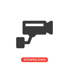 Fototapeta premium Security camera icon