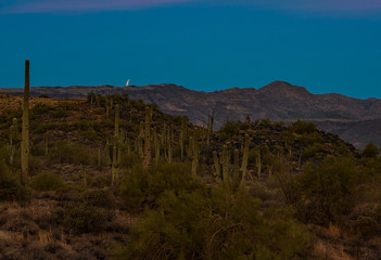 Desert Sliver Moon