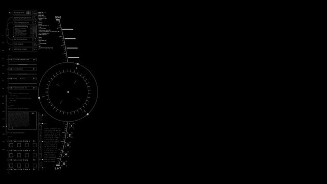 PNG alpha.HUD digital interface.Futuristic infographic elements.Technological pattern.Good for tech video overlay.As HUD infographic material texture for 3D models animation."Iron Man"elements Type 2