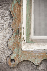 Italian Wooden Window Frame