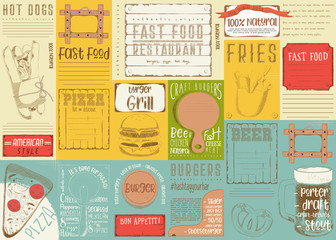 Fast Food Restaurant Placemat