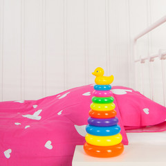 Child toys in bedroom