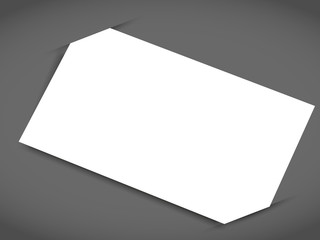 Blank business card with shadow mockup cover template