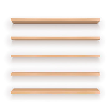 Set of Wood Shelves