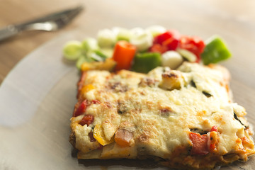 Italian gastronomy called lasagna.
