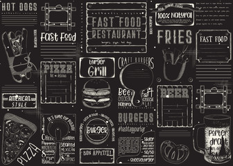 Fast Food Restaurant Placemat