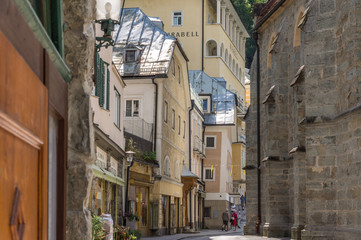 Ladengeschäfte in der Altstadt von Bad Gastein