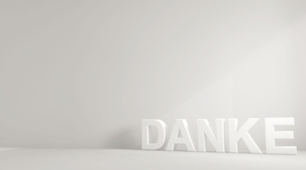 Danke, weiß
