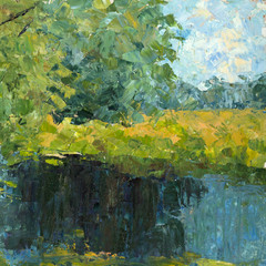 Oil painting, abstract