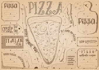 Obraz premium Placemat for Pizzeria