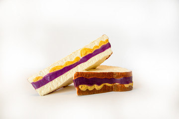 Peanut butter and jelly sandwich