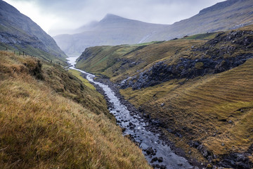 Saksun - île Féroé paysage vierge