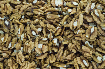 Walnuts texture background