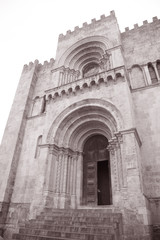 Fototapeta na wymiar Se Velha Cathedral Church, Coimbra, Portugal