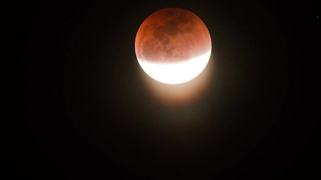 Super Blue Blood Moon. Lunar Eclipse on January 2018