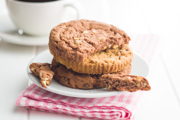 Sweet chocolate cookies.