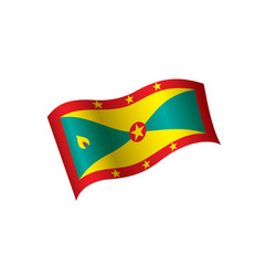 Grenada flag, vector illustration