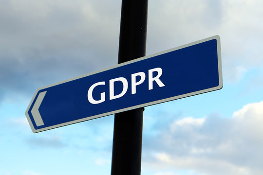 General Data Protection Regulation (GDPR) Road Sign