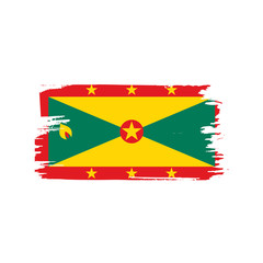 Grenada flag, vector illustration