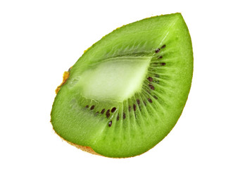 Fototapeta na wymiar Kiwi fruit sliced isolated on white background