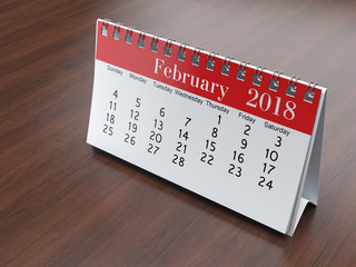 3D rendering calendar