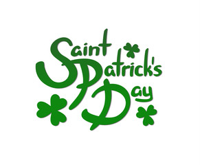 Saint Patrick's Day hand drawn lettering