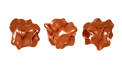 Chocolate candy. 3d illustration, 3d rendering.