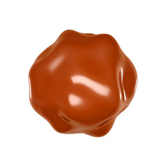 Chocolate candy. 3d illustration, 3d rendering.