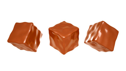 Chocolate candy. 3d illustration, 3d rendering.