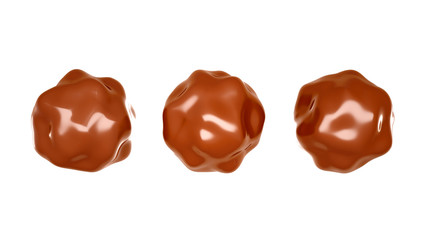 Chocolate candy. 3d illustration, 3d rendering.