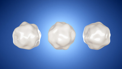 Naklejka premium Milk is a form. 3d illustration, 3d rendering.