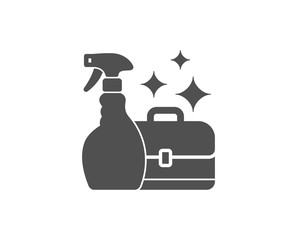 Cleaning spray simple icon. Washing liquid or Cleanser symbol. Housekeeping service sign. Quality design elements. Classic style. Vector
