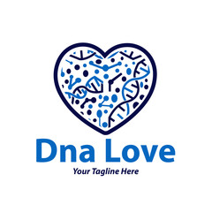 Obraz premium dna love logo